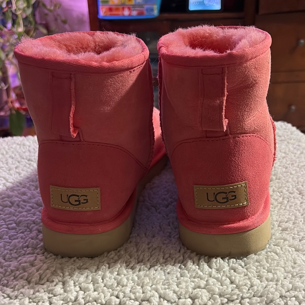 UGG Pink Suede Boots